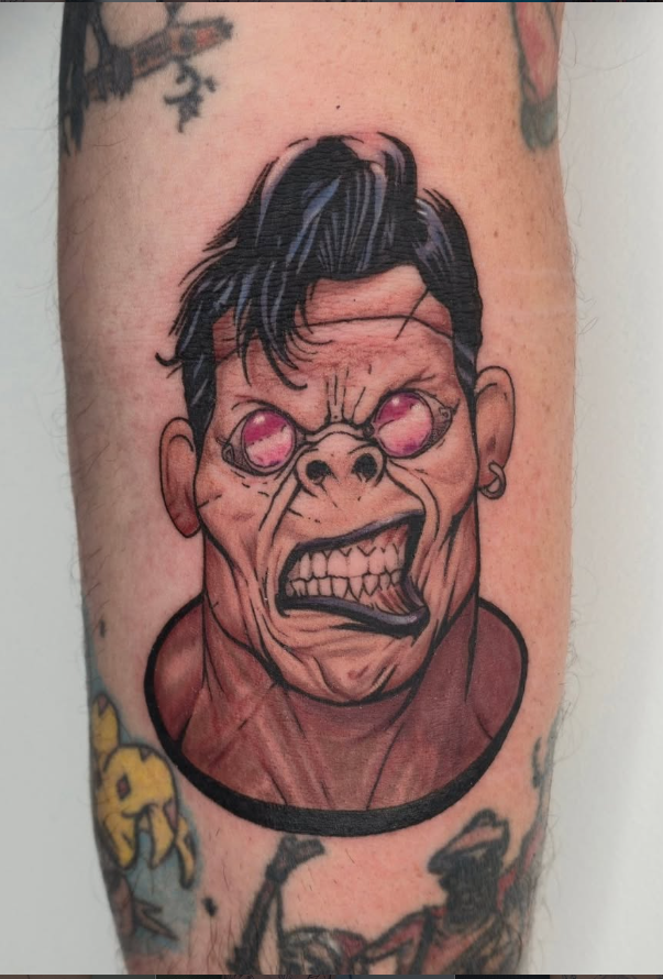 Portrait zombie néo-trad